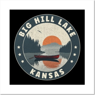 Big Hill Lake Kansas Sunset Posters and Art